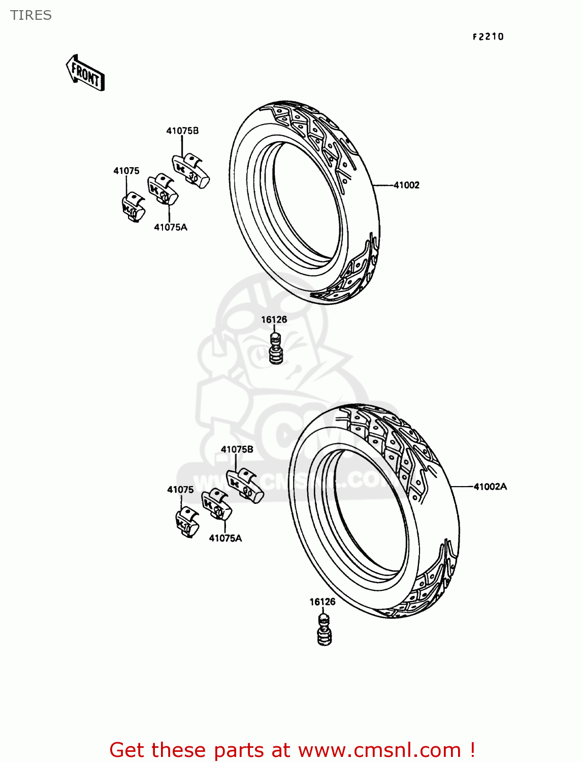 TIRES KR250B2 KR1 1989 EUROPE UK FR GR IT