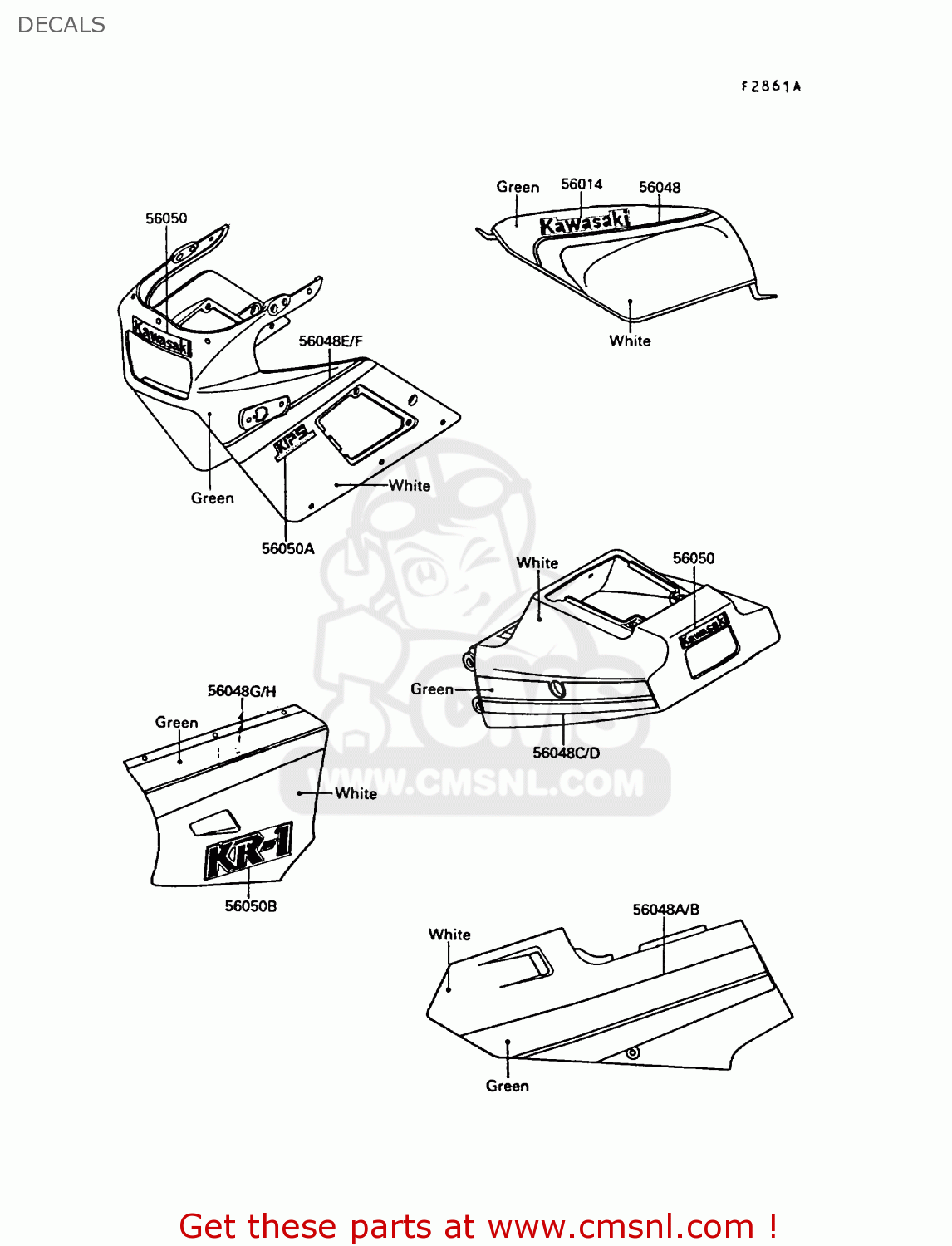 DECALS KR250B2 KR1 1989 EUROPE UK FR GR IT
