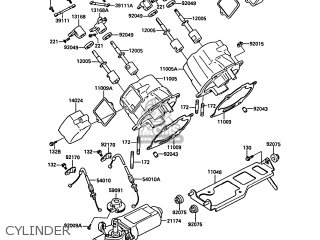 CYLINDER - KR250B2 KR1 1989 EUROPE UK FR GR IT
