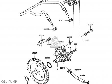 OIL PUMP - KR250B2 KR1 1989 EUROPE UK FR GR IT