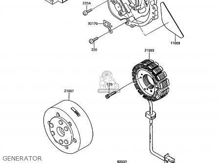 GENERATOR - KR250B2 KR1 1989 EUROPE UK FR GR IT