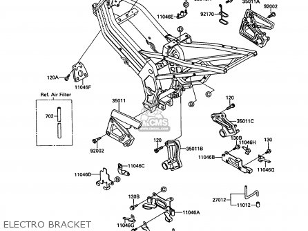 ELECTRO BRACKET - KR250B2 KR1 1989 EUROPE UK FR GR IT