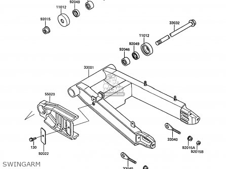 SWINGARM - KR250B2 KR1 1989 EUROPE UK FR GR IT