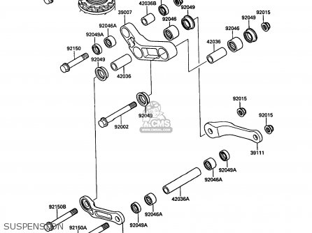 SUSPENSION - KR250B2 KR1 1989 EUROPE UK FR GR IT