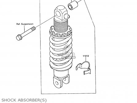 SHOCK ABSORBER(S) - KR250B2 KR1 1989 EUROPE UK FR GR IT