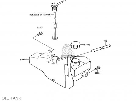OIL TANK - KR250B2 KR1 1989 EUROPE UK FR GR IT