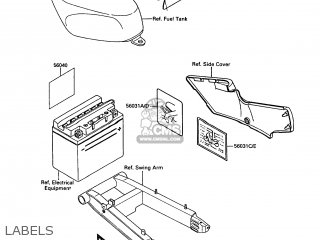LABELS - KR250B2 KR1 1989 EUROPE UK FR GR IT