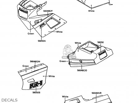 DECALS - KR250B2 KR1 1989 EUROPE UK FR GR IT