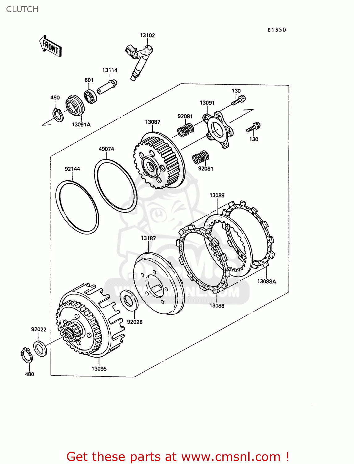 CLUTCH KR250C2 KR1S 1990 EUROPE UK FR GR