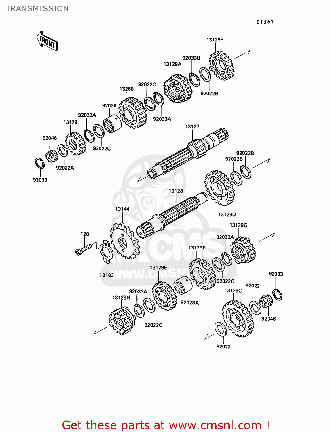 TRANSMISSION KR250C2 KR1S 1990 EUROPE UK FR GR