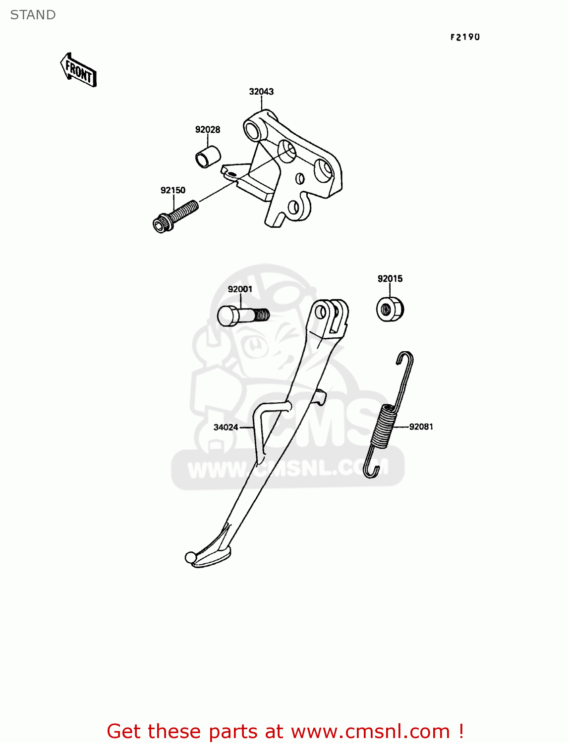 STAND KR250C2 KR1S 1990 EUROPE UK FR GR
