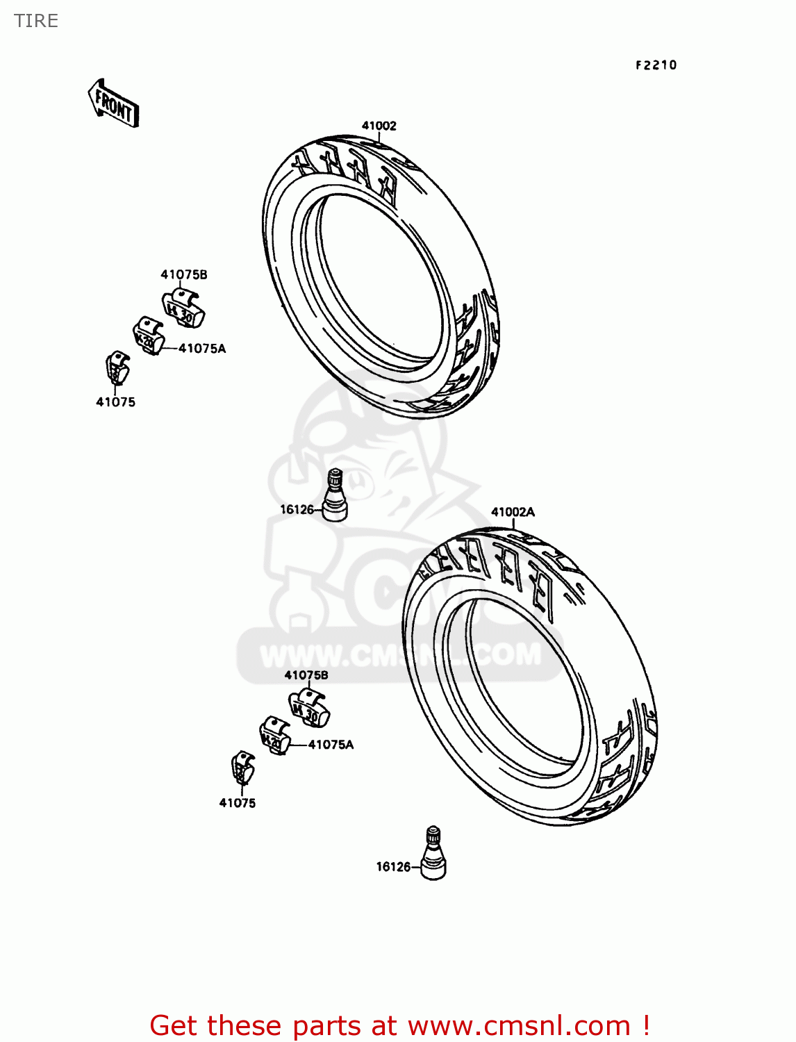 TIRE KR250C2 KR1S 1990 EUROPE UK FR GR
