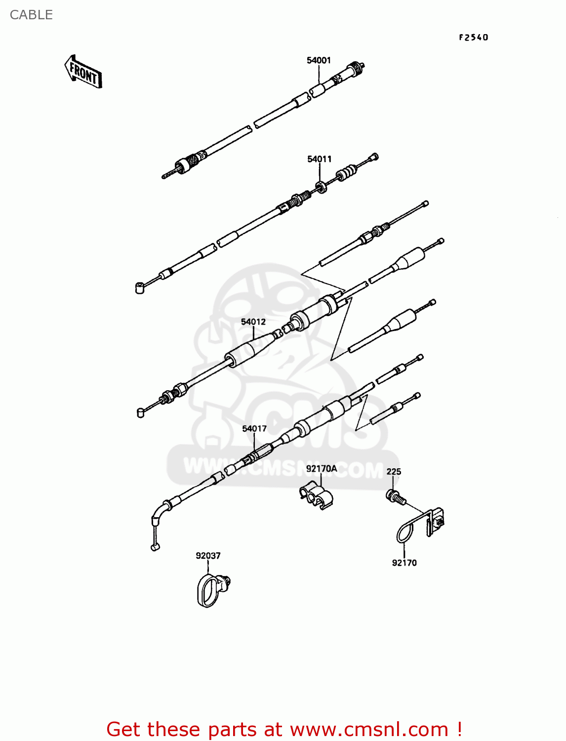CABLE KR250C2 KR1S 1990 EUROPE UK FR GR