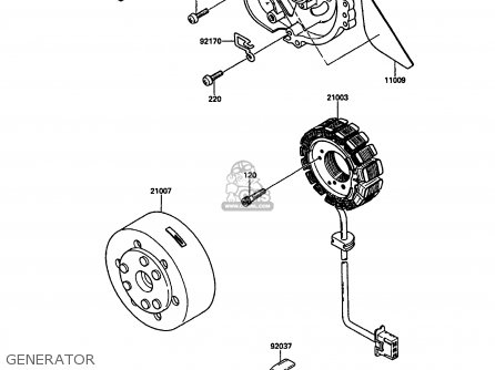 GENERATOR - KR250C2 KR1S 1990 EUROPE UK FR GR