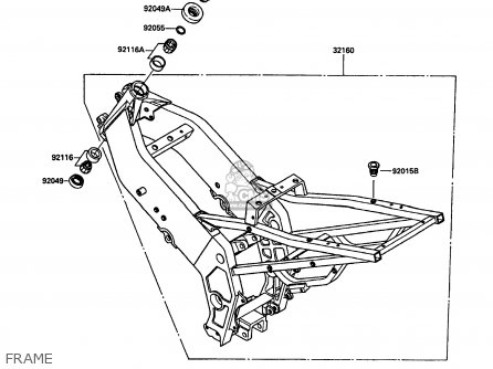 FRAME - KR250C2 KR1S 1990 EUROPE UK FR GR