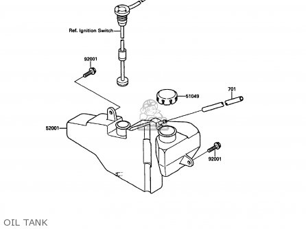 OIL TANK - KR250C2 KR1S 1990 EUROPE UK FR GR
