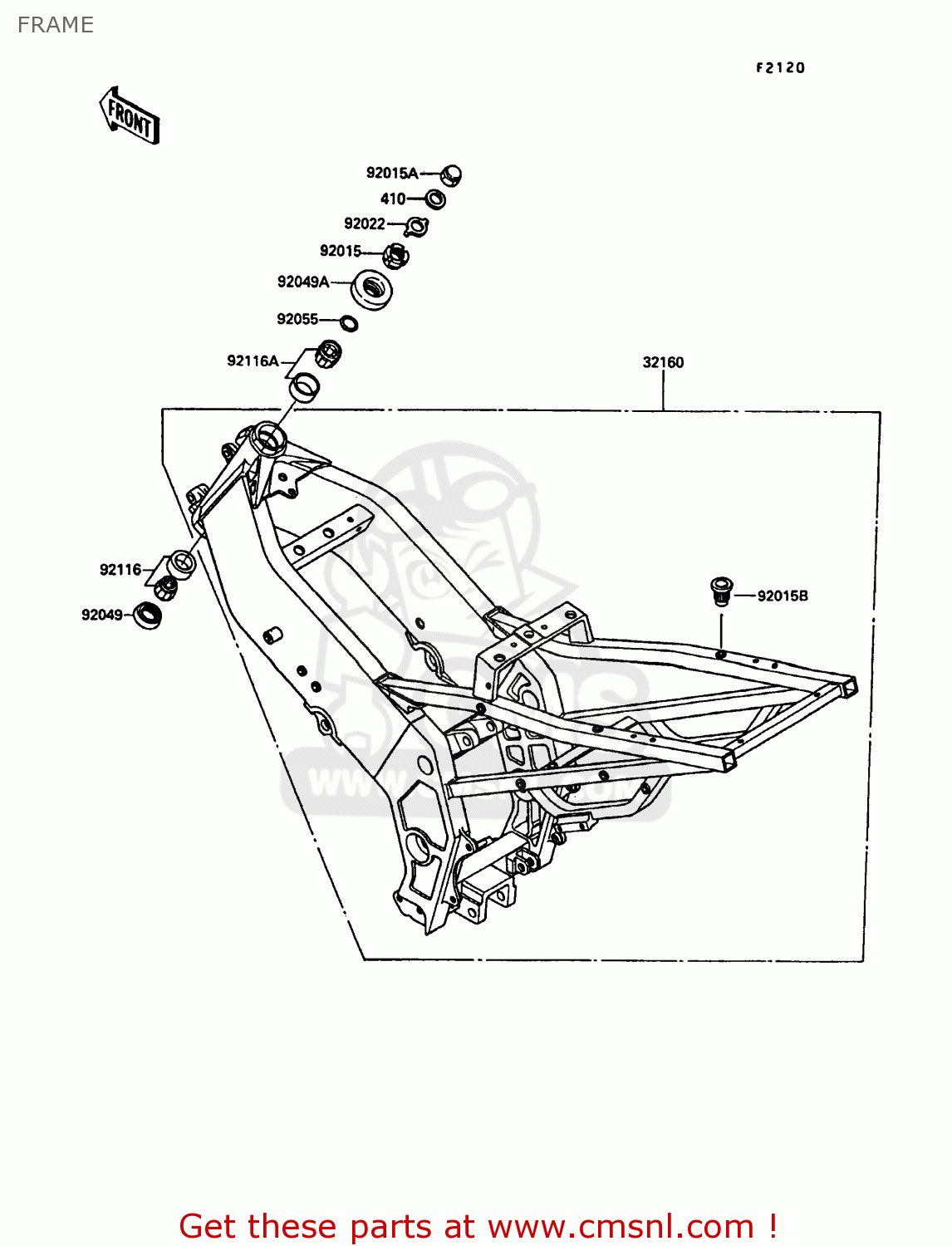 FRAME KR250C3 KR1S 1991 EUROPE UK FR GR