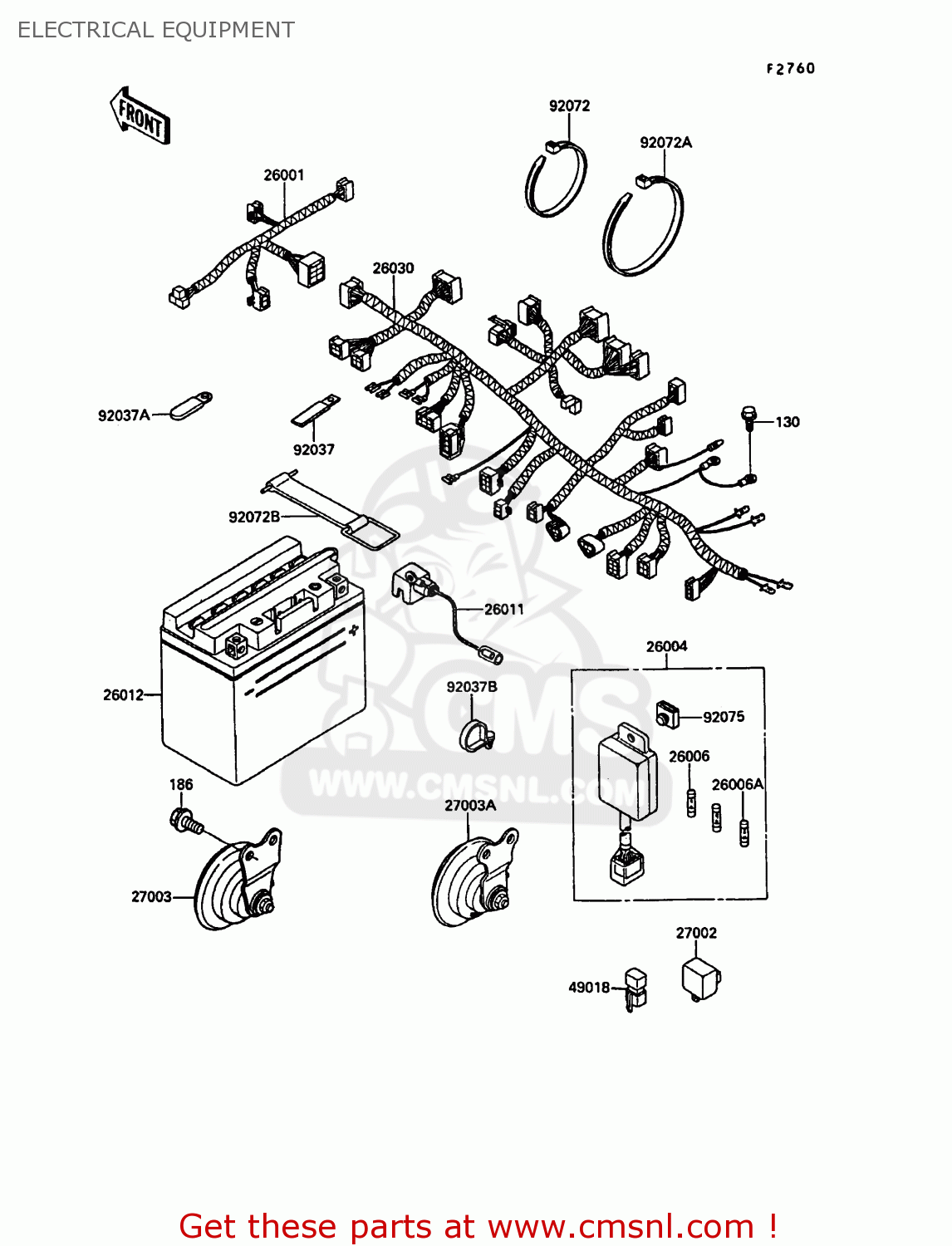 ELECTRICAL EQUIPMENT KR250C3 KR1S 1991 EUROPE UK FR GR