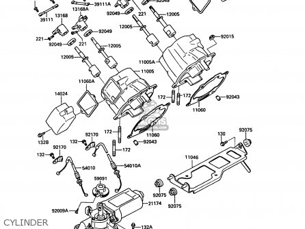 CYLINDER - KR250C3 KR1S 1991 EUROPE UK FR GR