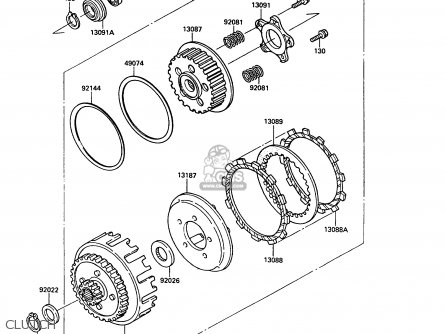 CLUTCH - KR250C3 KR1S 1991 EUROPE UK FR GR
