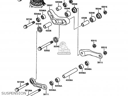 SUSPENSION - KR250C3 KR1S 1991 EUROPE UK FR GR