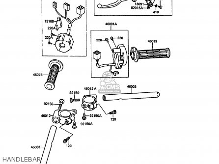 HANDLEBAR - KR250C3 KR1S 1991 EUROPE UK FR GR