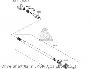 Kawasaki KRT800-CEF TERYX4 2014 USA parts lists and schematics