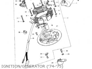 IGNITION/GENERATOR ('74-'75) - KS125-A 1975 USA CANADA