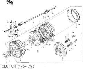CLUTCH ('76-'79) - KS125-A 1975 USA CANADA