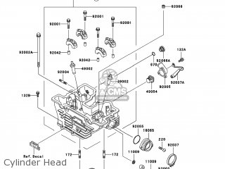 Kawasaki KSF250-A16 KFX250 MOJAVE 2002 USA parts lists and schematics