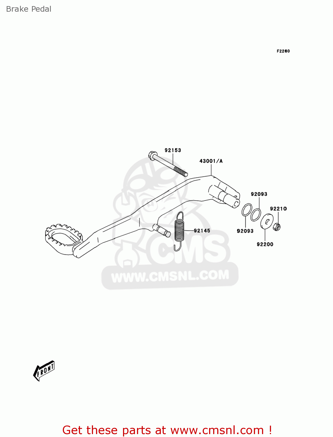 Disque De Frein Avant EBC Pour KAWASAKI KFX 400 2003-2006