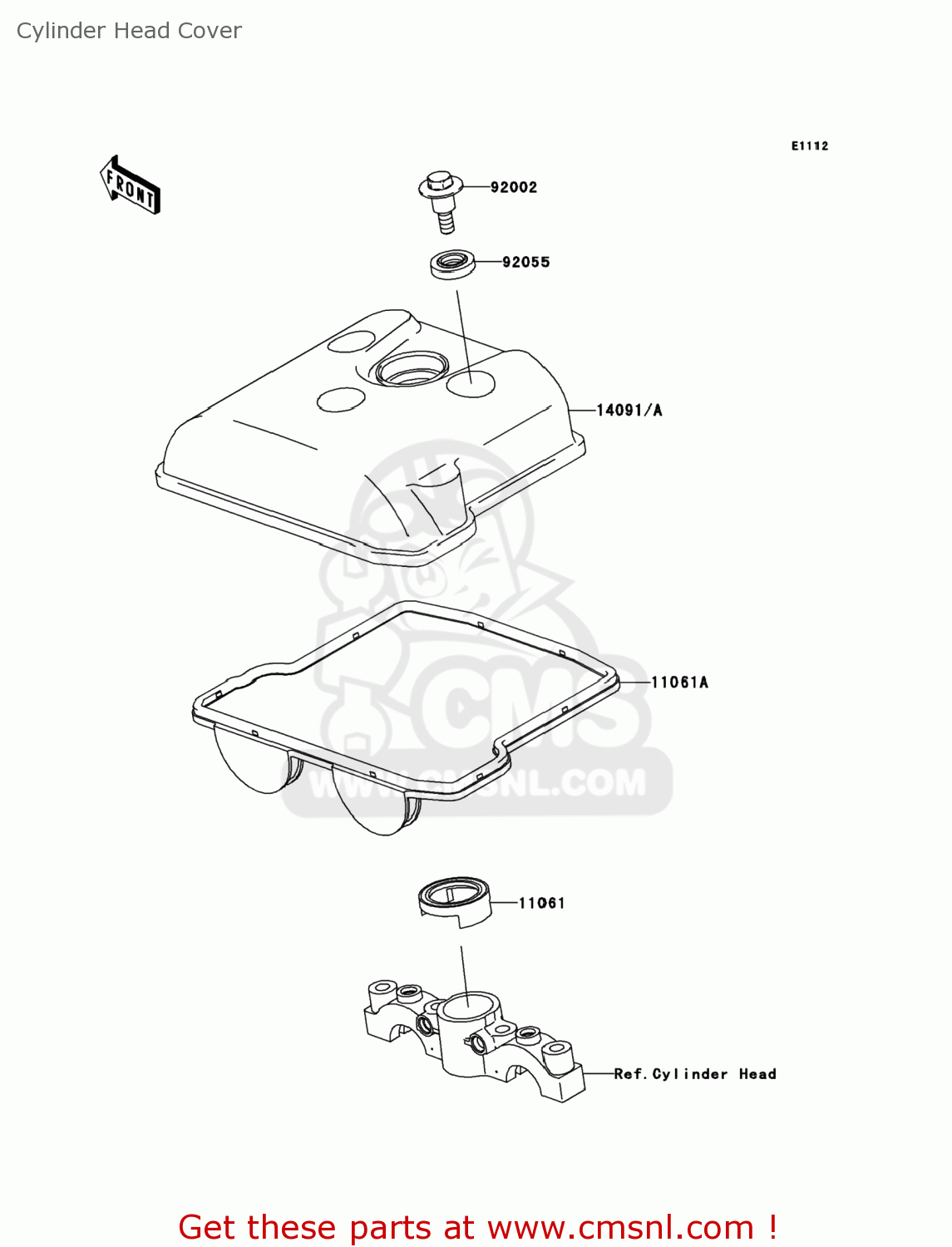 Kawasaki KSF450B8F KFX450R 2008 USA Cylinder Head Cover buy original