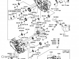 Kawasaki KSF450-B8FA KFX450R 2008 USA parts lists and schematics