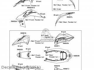 Kawasaki KSF450-B8FA KFX450R 2008 USA parts lists and schematics