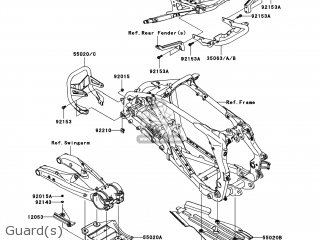 Kawasaki KSF450-B8FA KFX450R 2008 USA parts lists and schematics