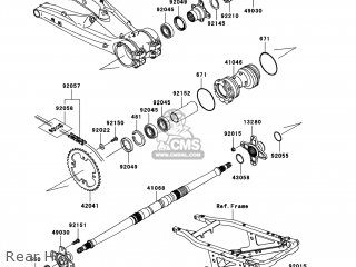 Kawasaki KSF450-B8FA KFX450R 2008 USA parts lists and schematics