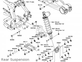 Kawasaki KSF450-B8FA KFX450R 2008 USA parts lists and schematics