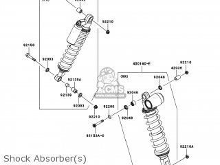 Kawasaki KSF450-B8FA KFX450R 2008 USA parts lists and schematics