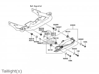 Kawasaki KSF450-B8FA KFX450R 2008 USA parts lists and schematics