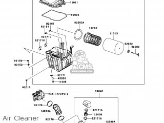 Air Cleaner - KSF450-B9F KFX450R 2009 USA