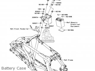 Kawasaki KSF450-B8FA KFX450R 2008 USA parts lists and schematics