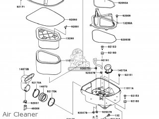 Air Cleaner - KSV700-A2 KFX700 2005 USA