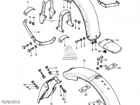 FENDERS - KT250-A 1975 USA / MPH