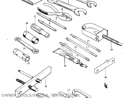 OWNER TOOLS/SPECIAL SERVICE TOOL - KT250-A 1975 USA / MPH
