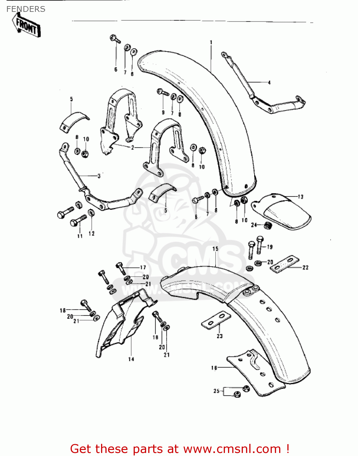 FENDERS KT250-A2 TRIAL 1976 USA / MPH