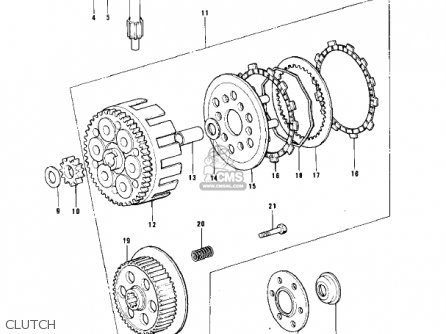 CLUTCH - KT250-A2 TRIAL 1976 USA / MPH