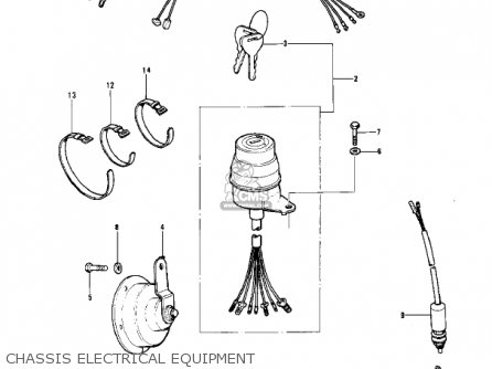 CHASSIS ELECTRICAL EQUIPMENT - KT250-A2 TRIAL 1976 USA / MPH