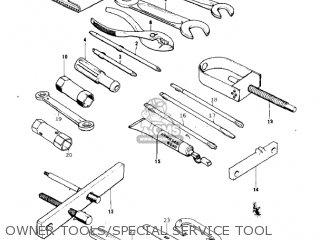 OWNER TOOLS/SPECIAL SERVICE TOOL - KT250-A2 TRIAL 1976 USA / MPH