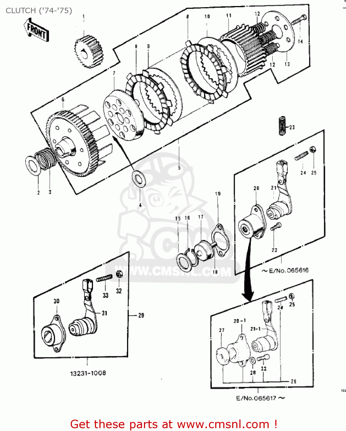 CLUTCH ('74-'75) KV100-A7 1976 USA CALIFORNIA