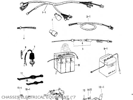 CHASSIS ELECTRICAL EQUIPMENT ('7 - KV100-A7 1976 USA CALIFORNIA